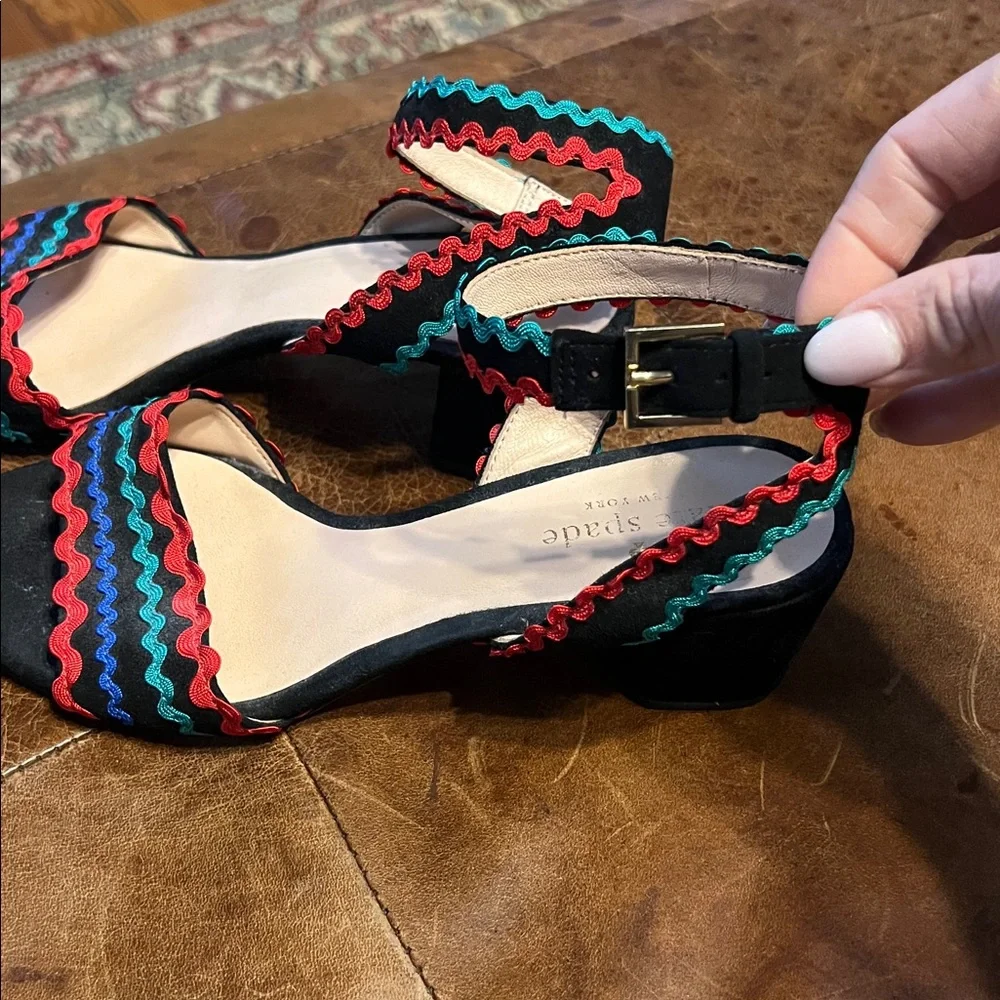 Kate Spade Ric rack block heel women’s 6.5 - Picture 6 of 6